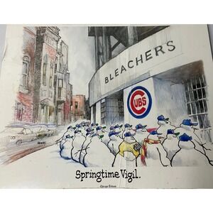 Jeff MacNelly print Art springtime vigil Chicago cubs tribune 1985